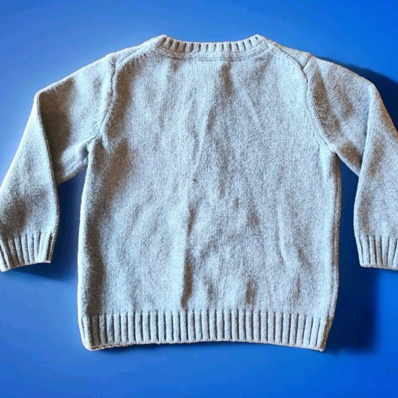 Janie and Jack "Best Friend" dog Sweater Size 18-24 months Color Slate Blue - Picture 5 of 7